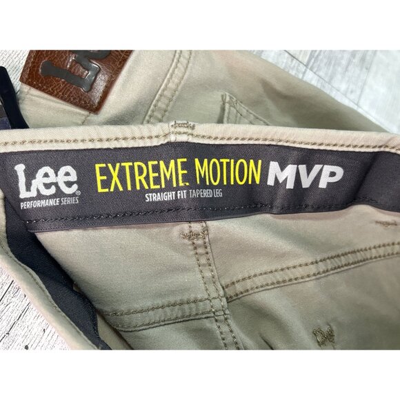 Men's Performance Series Extreme Comfort Khaki Relaxed Fit Pants 42X32 Tapered - Picture 10 of 11